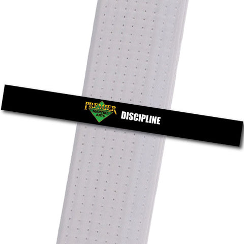 Premier MA Powder Springs - Discipline Achievement Stripes - BeltStripes.com : The #1 Source for Martial Arts Belt Tape