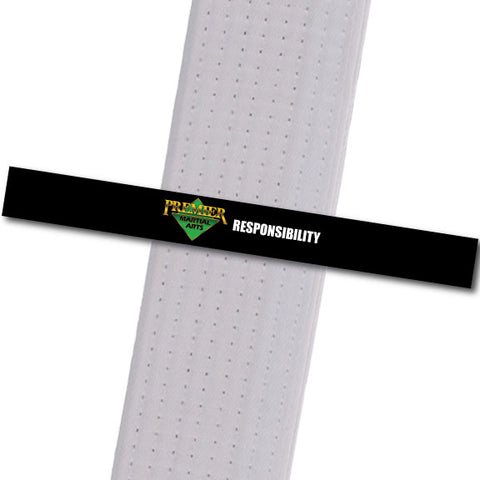 Premier MA Powder Springs - Responsibility Achievement Stripes - BeltStripes.com : The #1 Source for Martial Arts Belt Tape