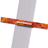 Premier MA - Mace of Aggression Custom Belt Stripes - BeltStripes.com : The #1 Source for Martial Arts Belt Tape