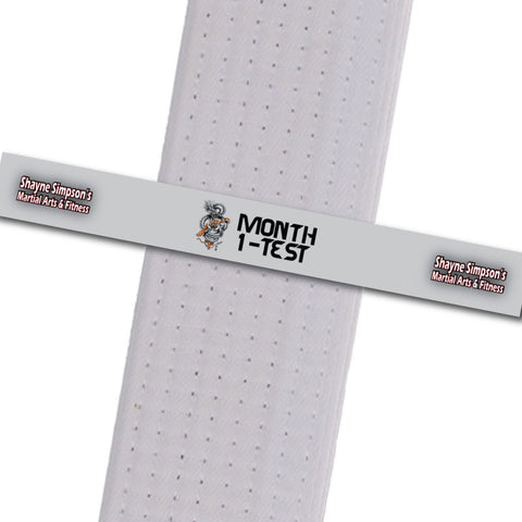 Shayne Simpson's Martial Arts BeltStripes - Month 1-Test Shayne Simpson's Martial Arts - BeltStripes.com : The #1 Source for Martial Arts Belt Tape