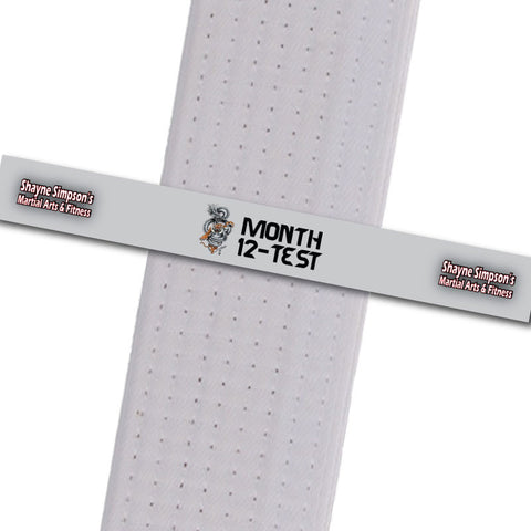 Shayne Simpson's Martial Arts BeltStripes - Month 12-Test Shayne Simpson's Martial Arts - BeltStripes.com : The #1 Source for Martial Arts Belt Tape