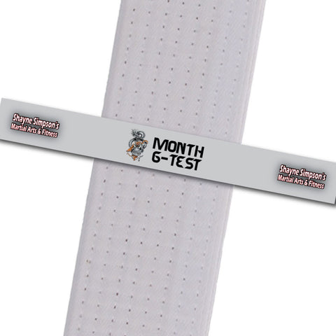 Shayne Simpson's Martial Arts BeltStripes - Month 6-Test Shayne Simpson's Martial Arts - BeltStripes.com : The #1 Source for Martial Arts Belt Tape