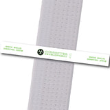 Shayne Simpson Rock Solid MA - Character Development 1 Custom Belt Stripes - BeltStripes.com : The #1 Source for Martial Arts Belt Tape
