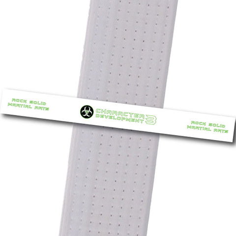 Shayne Simpson Rock Solid MA - Character Development 3 Custom Belt Stripes - BeltStripes.com : The #1 Source for Martial Arts Belt Tape