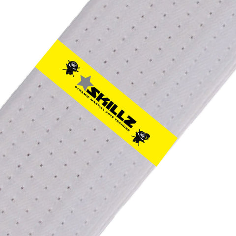 SKILLZ Belt Stripes - Yellow Skillz Belt Stripes - BeltStripes.com : The #1 Source for Martial Arts Belt Tape