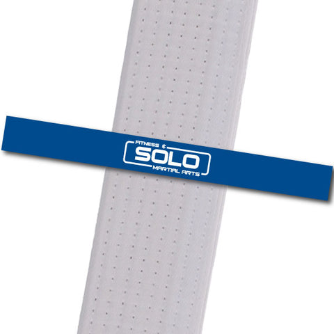 Solo Martial Arts - Dark Blue with New Logo Custom Belt Stripes - BeltStripes.com : The #1 Source for Martial Arts Belt Tape