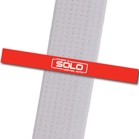 Solo Martial Arts - Red with New Logo Custom Belt Stripes - BeltStripes.com : The #1 Source for Martial Arts Belt Tape