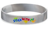MatChats - Stick With It! Silicone Wrist Bands - Level 4: Champion Achievement Stripes - BeltStripes.com : The #1 Source for Martial Arts Belt Tape