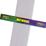 Superstar Karate - Most Improved Custom Belt Stripes - BeltStripes.com : The #1 Source for Martial Arts Belt Tape