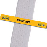 Superstar Karate - Student Creed Custom Belt Stripes - BeltStripes.com : The #1 Source for Martial Arts Belt Tape