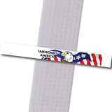 TKD America - White Custom Belt Stripes - BeltStripes.com : The #1 Source for Martial Arts Belt Tape
