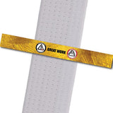 Top Level Martial Arts - Great Work Custom Belt Stripes - BeltStripes.com : The #1 Source for Martial Arts Belt Tape