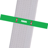 Triple Crown Martial Arts - FORMS - Green Custom Belt Stripes - BeltStripes.com : The #1 Source for Martial Arts Belt Tape