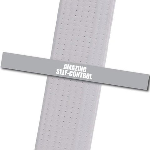 Villari's MA - Amazing Self-Control Custom Belt Stripes - BeltStripes.com : The #1 Source for Martial Arts Belt Tape
