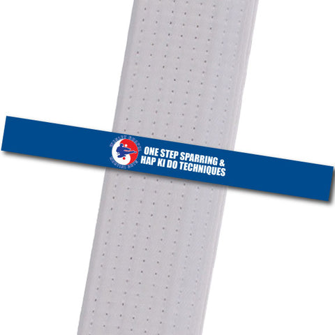 Wesley Chapel MA - One Step Sparring & Hap Ki Do Techniques Custom Belt Stripes - BeltStripes.com : The #1 Source for Martial Arts Belt Tape