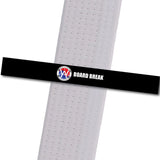 Wings Academy - Board Break - Black Custom Belt Stripes - BeltStripes.com : The #1 Source for Martial Arts Belt Tape