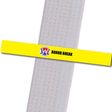 Wings Academy - Board Break - Yellow Custom Belt Stripes - BeltStripes.com : The #1 Source for Martial Arts Belt Tape