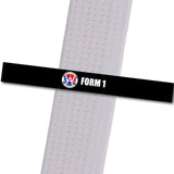 Wings Academy - Form 1 - Black Custom Belt Stripes - BeltStripes.com : The #1 Source for Martial Arts Belt Tape