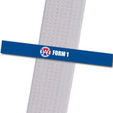 Wings Academy - Form 1 - Blue Custom Belt Stripes - BeltStripes.com : The #1 Source for Martial Arts Belt Tape