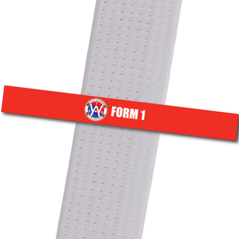Wings Academy - Form 1 - Red Custom Belt Stripes - BeltStripes.com : The #1 Source for Martial Arts Belt Tape