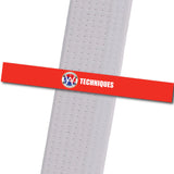 Wings Academy - Techniques - Red Custom Belt Stripes - BeltStripes.com : The #1 Source for Martial Arts Belt Tape