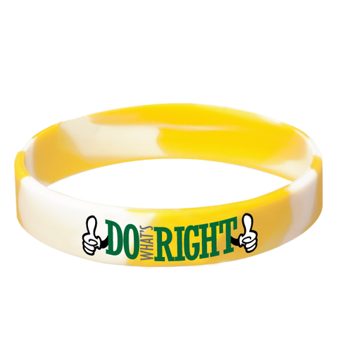 Do What's Right! Silicone Wrist Bands Achievement Stripes - BeltStripes.com : The #1 Source for Martial Arts Belt Tape