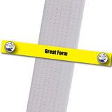 WuTian MA - Great Form Custom Belt Stripes - BeltStripes.com : The #1 Source for Martial Arts Belt Tape