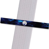 WuTian MA - Blue Lightening Custom Belt Stripes - BeltStripes.com : The #1 Source for Martial Arts Belt Tape