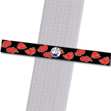 WuTian MA - Red-Clouds-Black Stripe Custom Belt Stripes - BeltStripes.com : The #1 Source for Martial Arts Belt Tape