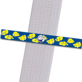 WuTian MA - Yellow-Clouds-Blue-Stripe Custom Belt Stripes - BeltStripes.com : The #1 Source for Martial Arts Belt Tape