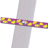 WuTian MA - Yellow-Clouds-Purple-Stripe Custom Belt Stripes - BeltStripes.com : The #1 Source for Martial Arts Belt Tape