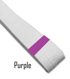 Just for Kicks - Purple Belt Stripes (Blank) Blank Belt Stripes - BeltStripes.com : The #1 Source for Martial Arts Belt Tape