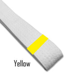 Just for Kicks - Yellow Belt Stripes (Blank) Blank Belt Stripes - BeltStripes.com : The #1 Source for Martial Arts Belt Tape