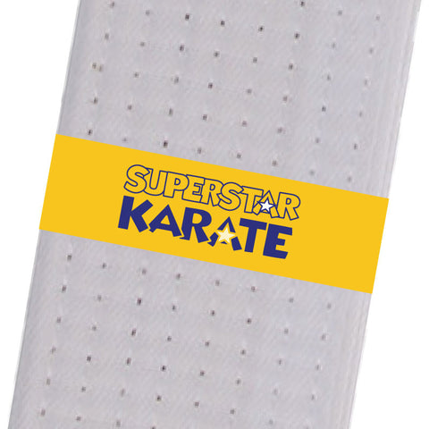 Superstar Karate - Yellow (Logo Only) Custom Belt Stripes - BeltStripes.com : The #1 Source for Martial Arts Belt Tape